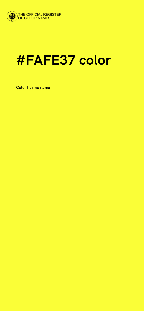 #FAFE37 color image