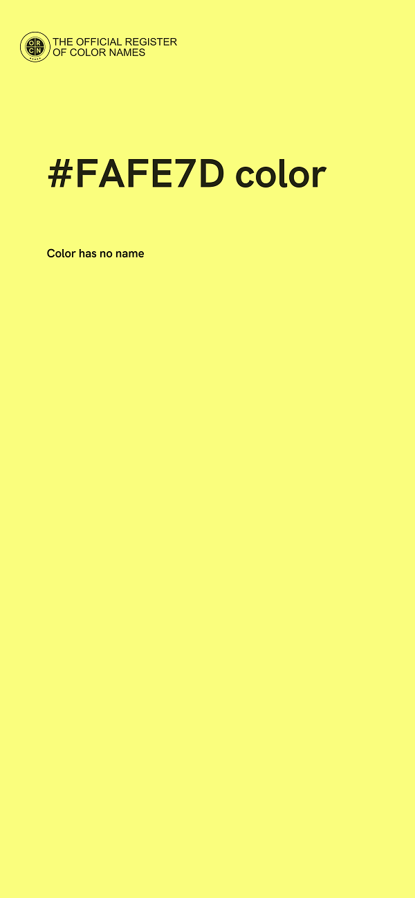 #FAFE7D color image