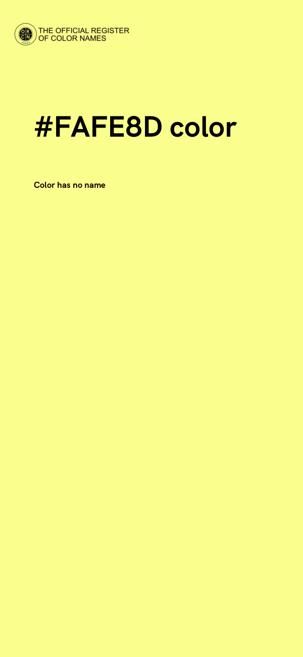 #FAFE8D color image