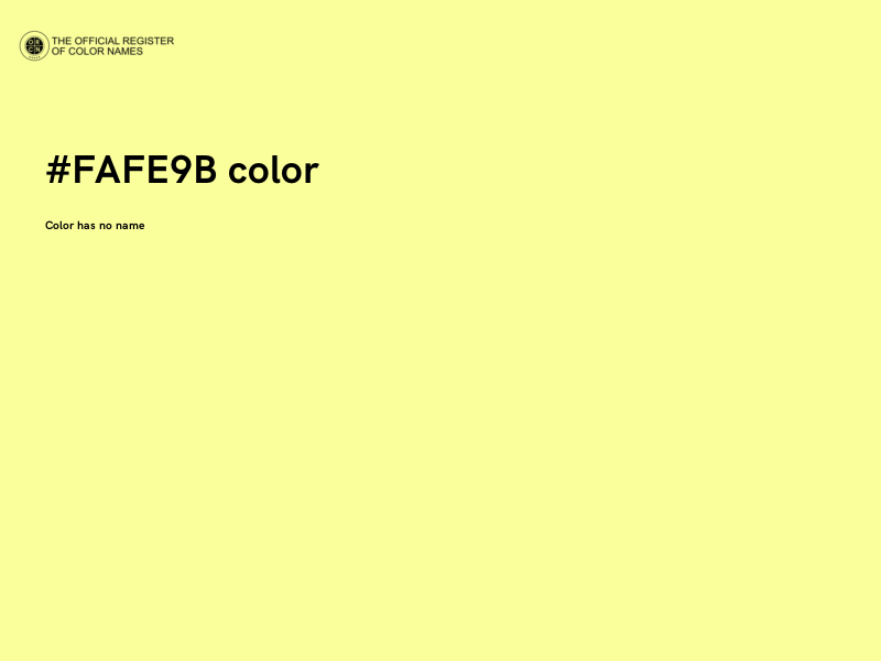 #FAFE9B color image