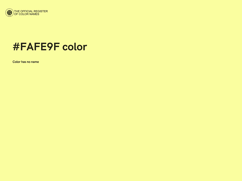 #FAFE9F color image