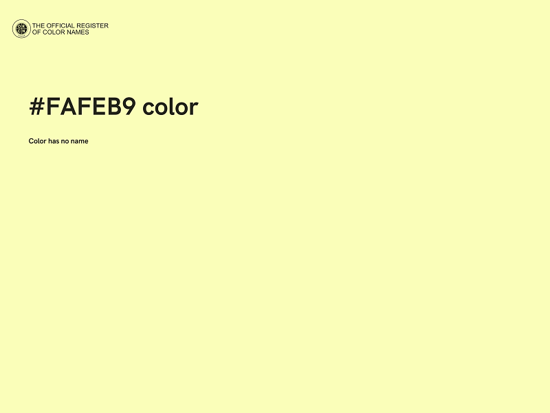 #FAFEB9 color image