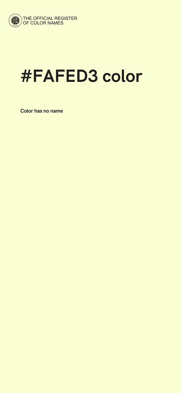 #FAFED3 color image