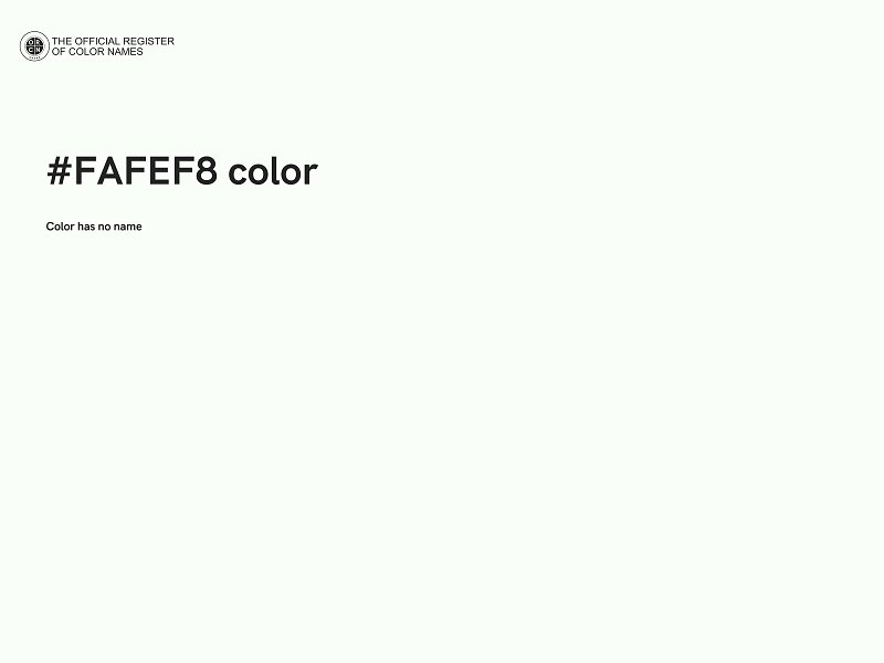 #FAFEF8 color image