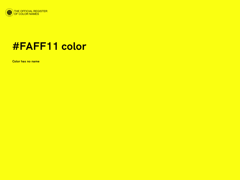 #FAFF11 color image