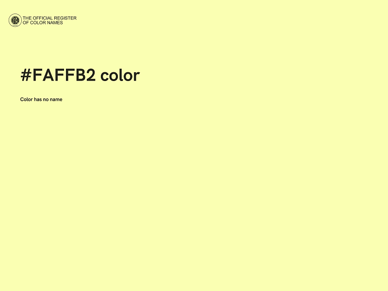 #FAFFB2 color image