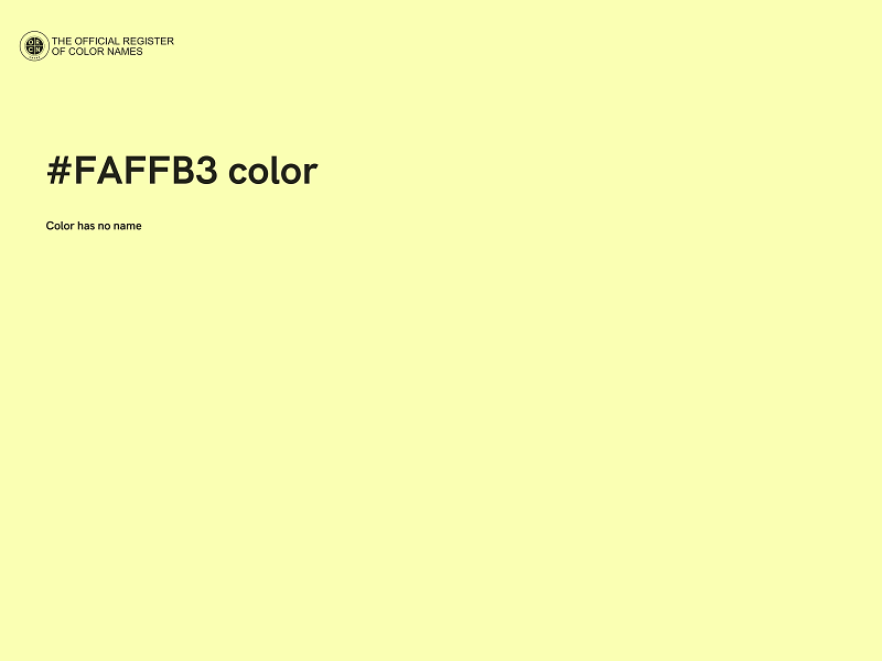 #FAFFB3 color image