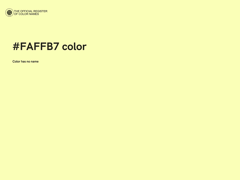 #FAFFB7 color image