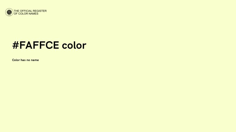 #FAFFCE color image