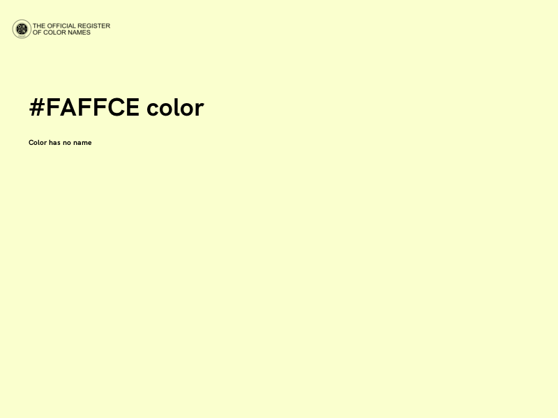 #FAFFCE color image