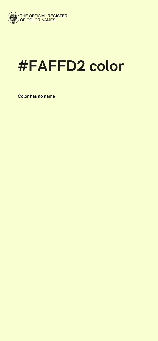#FAFFD2 color image