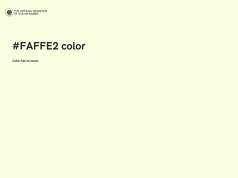 #FAFFE2 color image