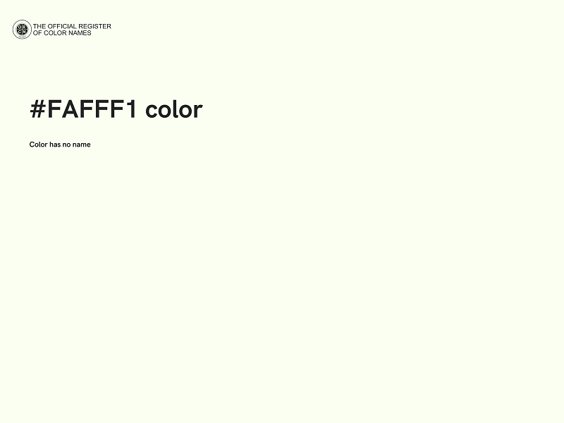 #FAFFF1 color image