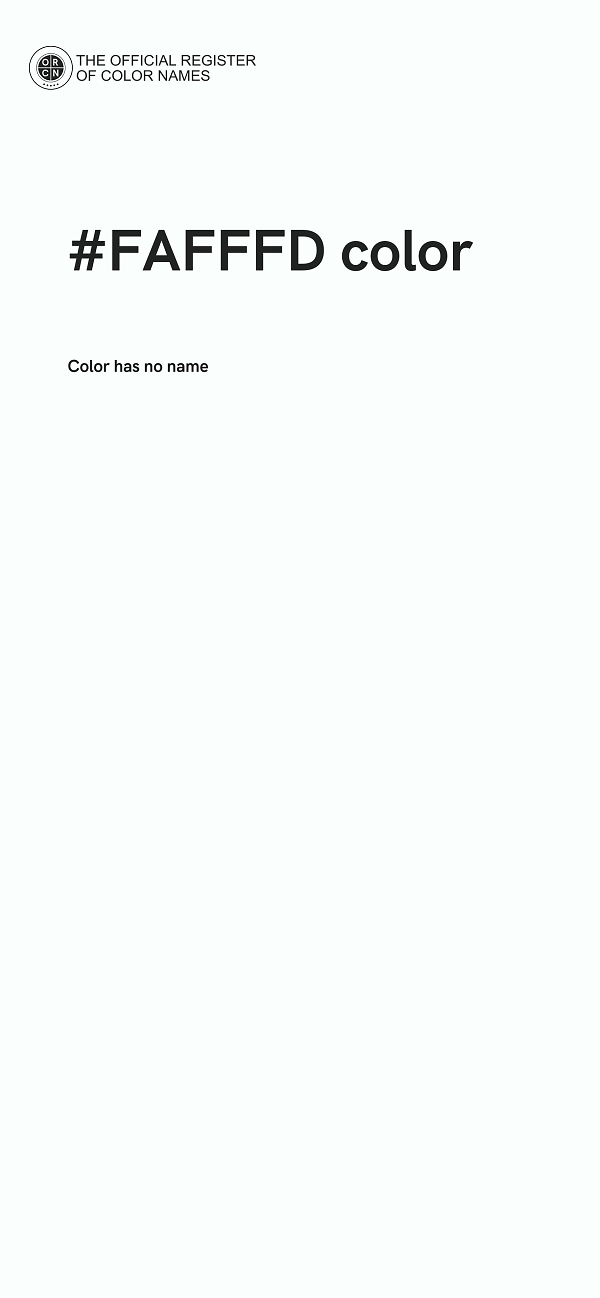 #FAFFFD color image