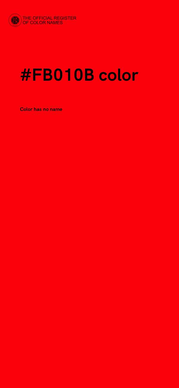 #FB010B color image