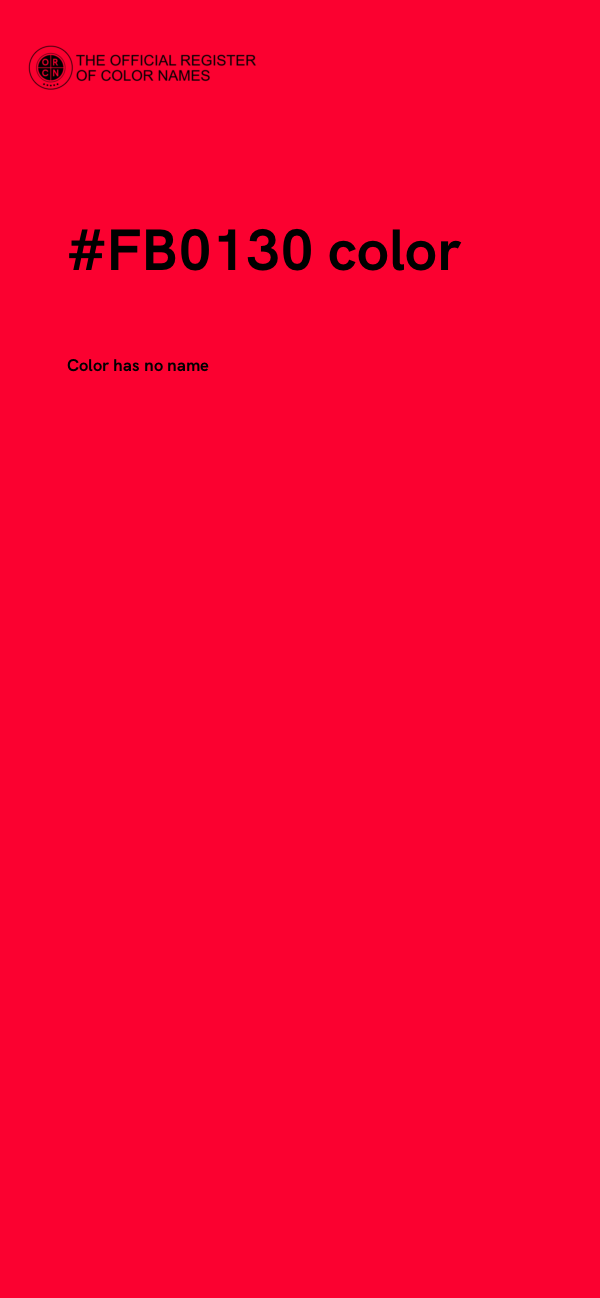 #FB0130 color image