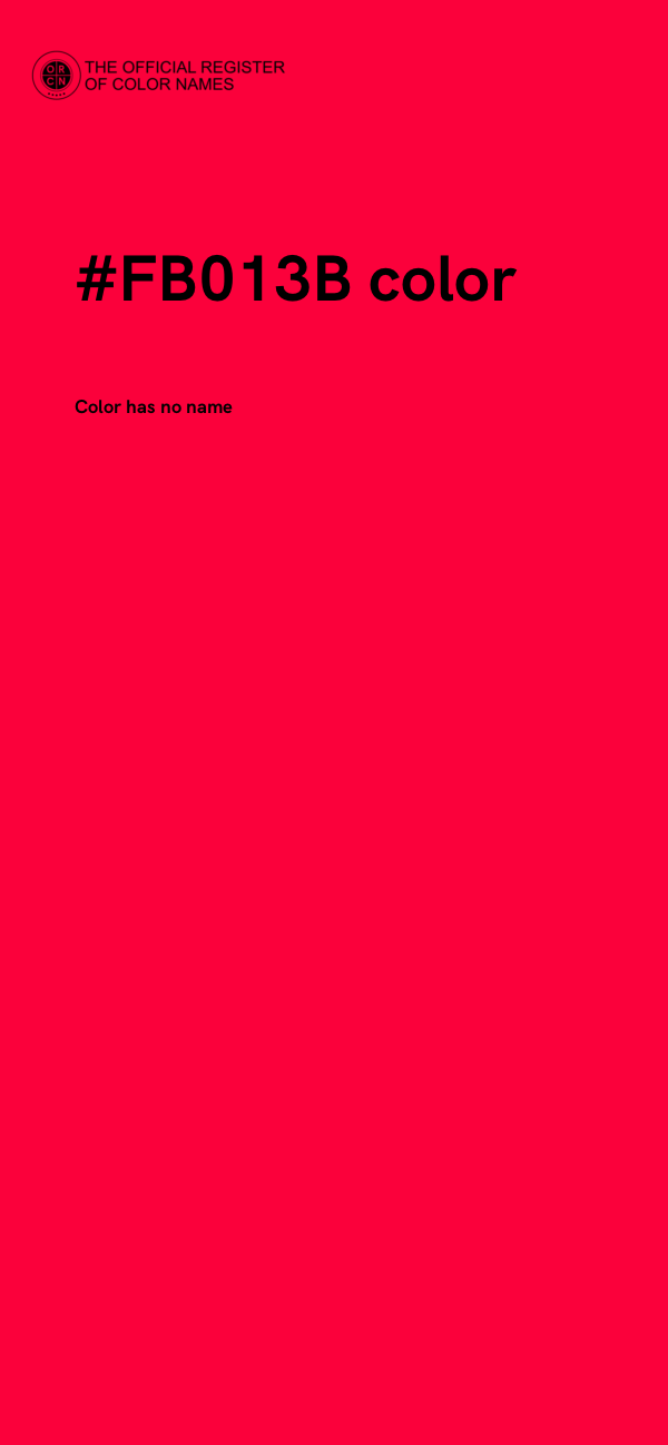 #FB013B color image