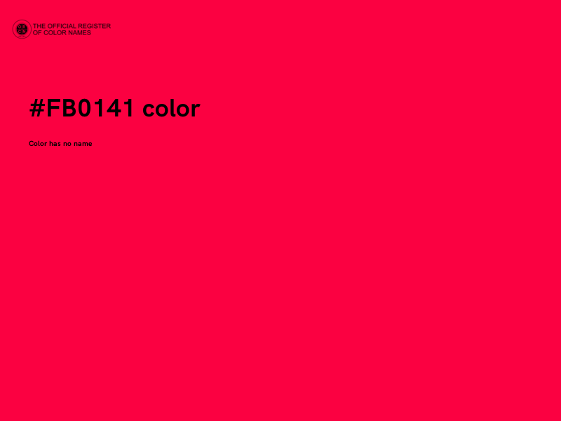 #FB0141 color image