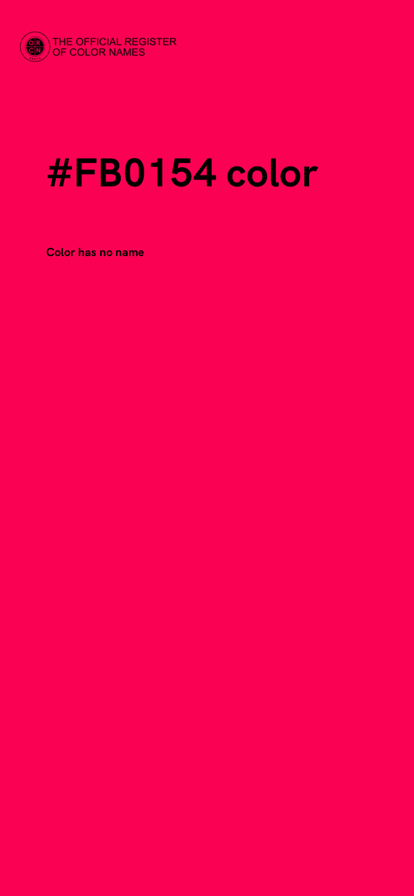 #FB0154 color image