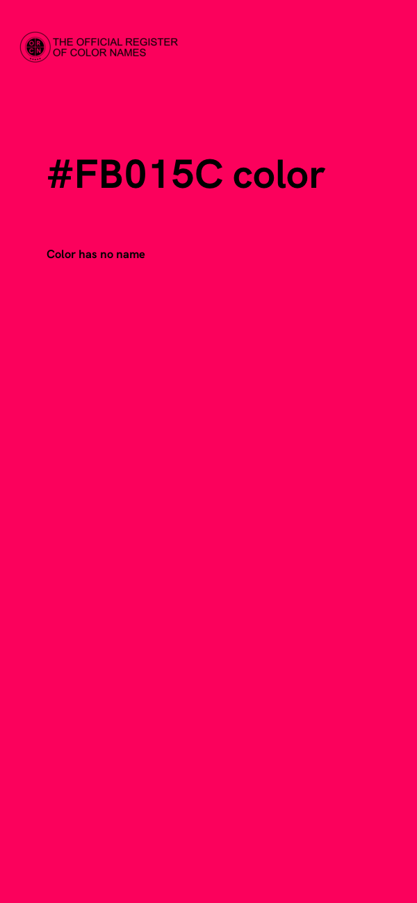 #FB015C color image