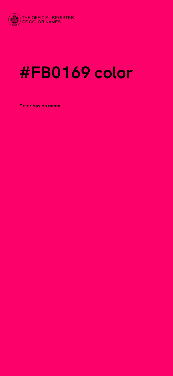 #FB0169 color image