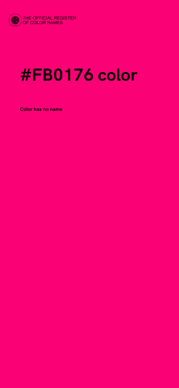 #FB0176 color image
