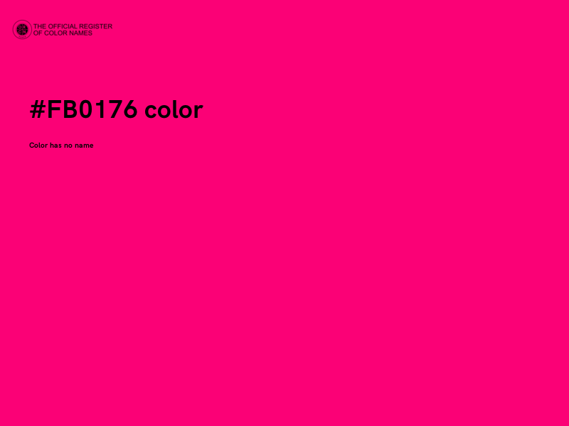#FB0176 color image