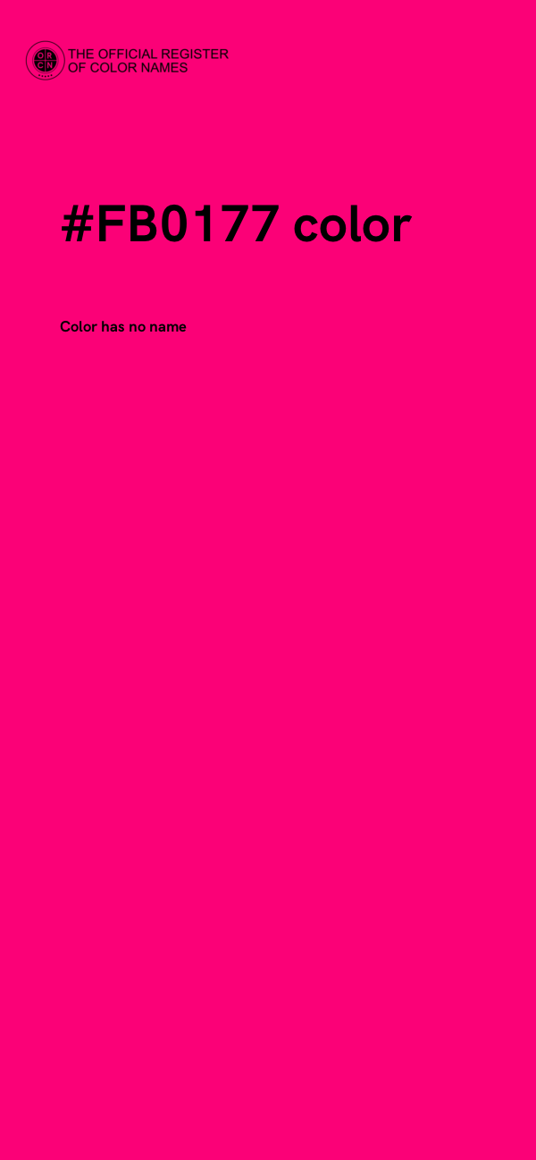 #FB0177 color image