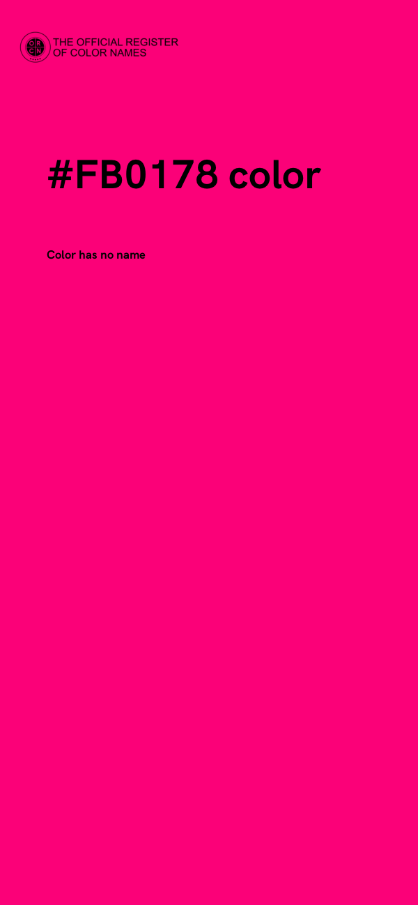 #FB0178 color image