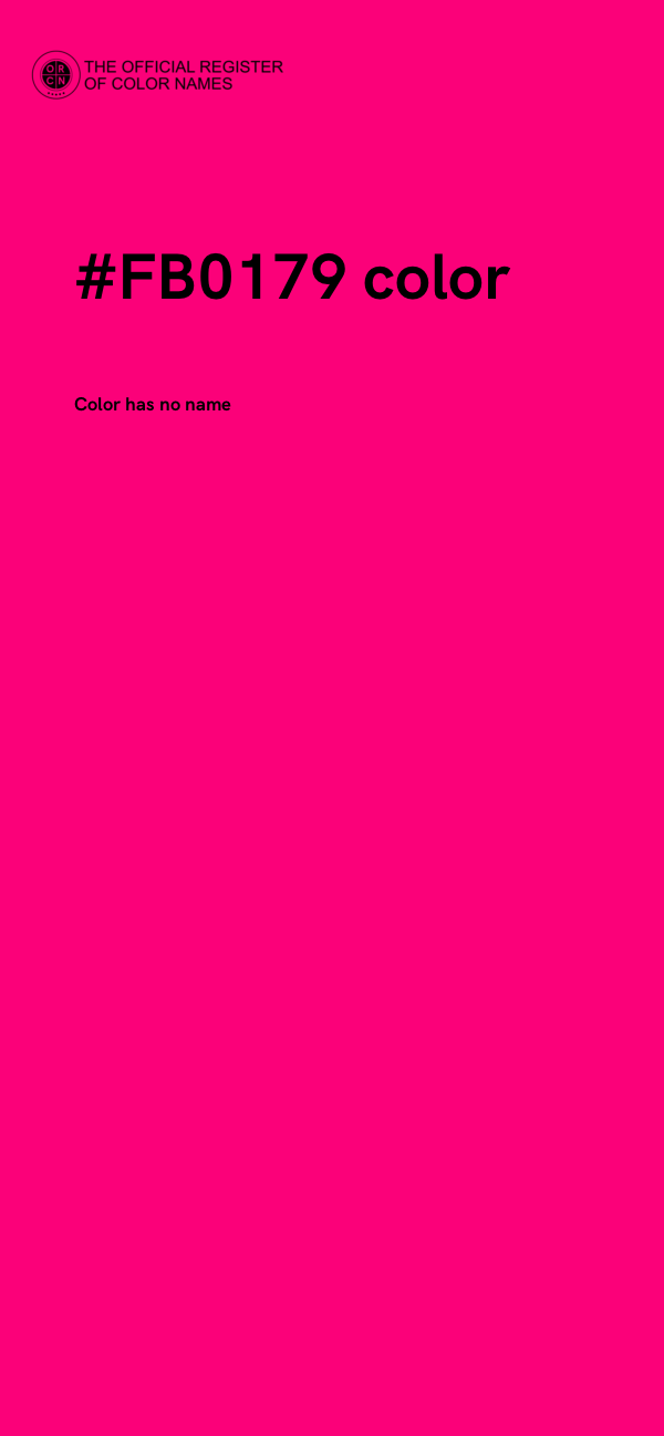 #FB0179 color image