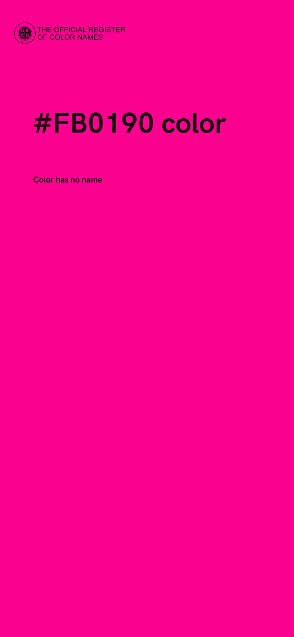#FB0190 color image