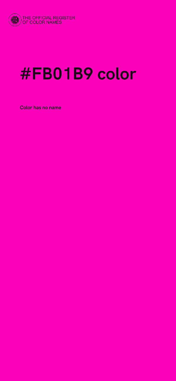 #FB01B9 color image