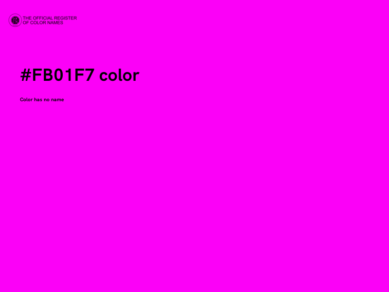 #FB01F7 color image