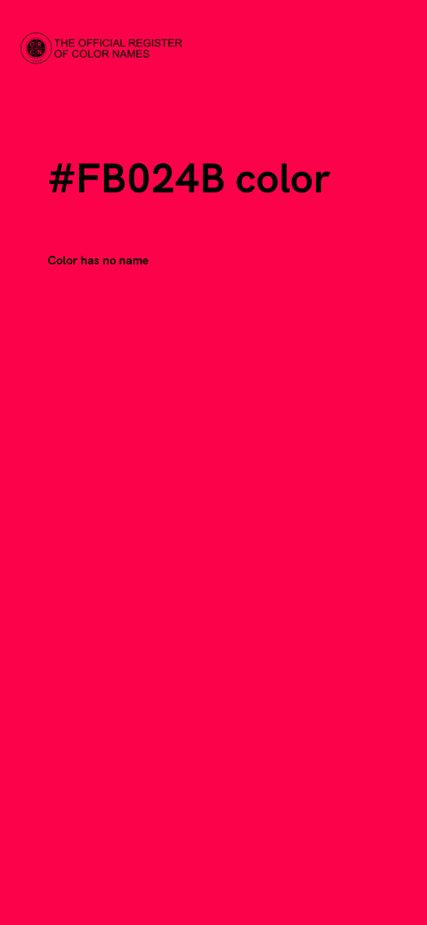 #FB024B color image