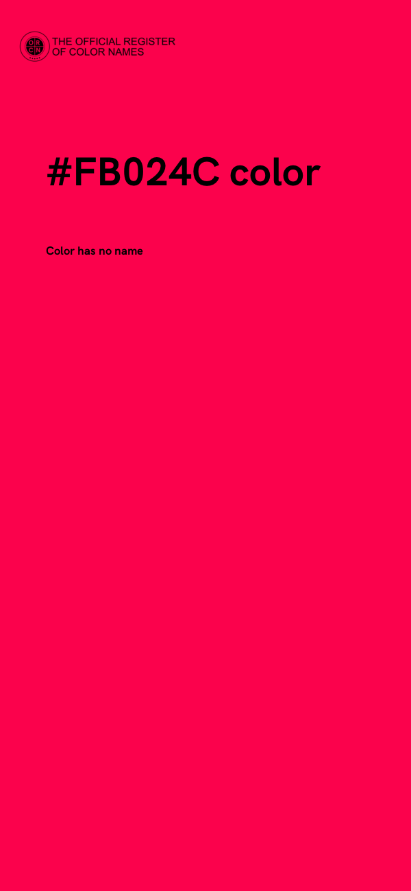 #FB024C color image