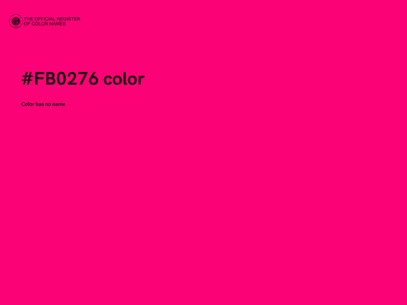 #FB0276 color image