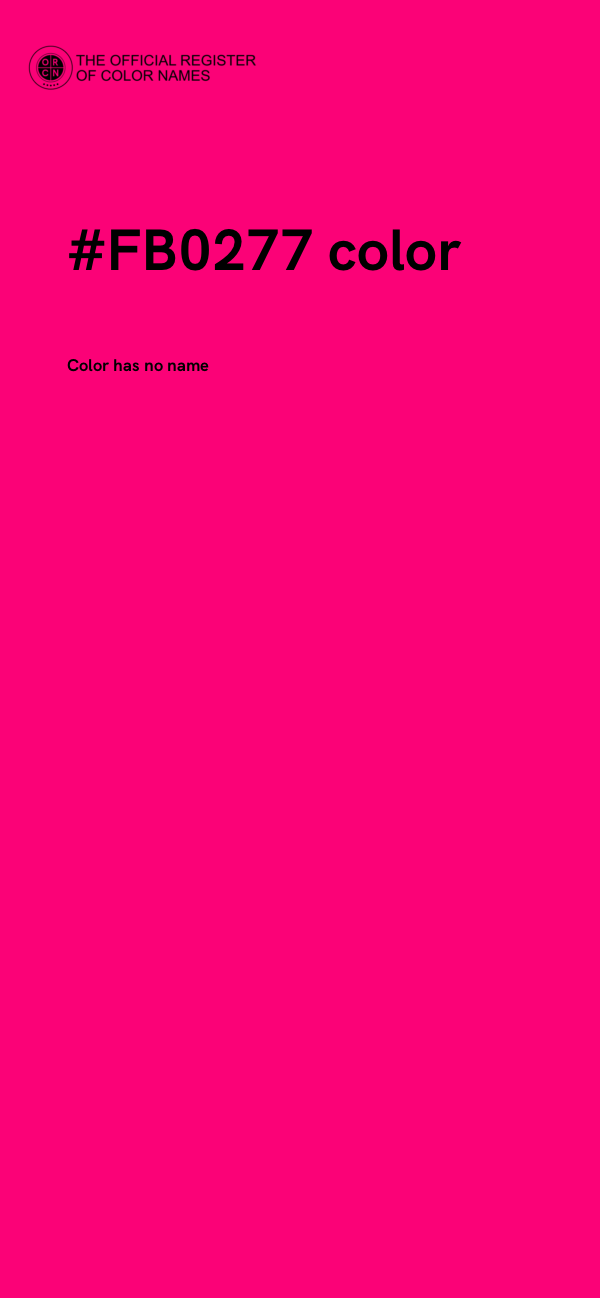 #FB0277 color image