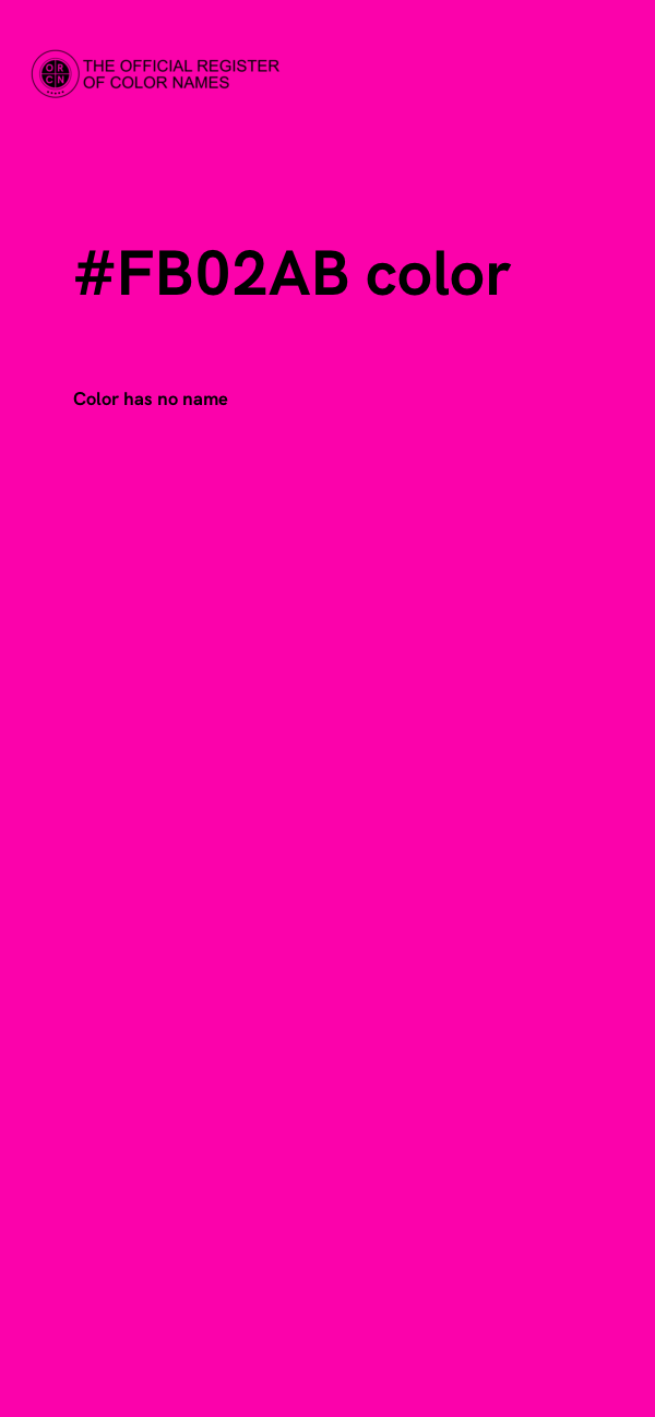 #FB02AB color image
