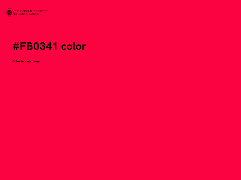 #FB0341 color image