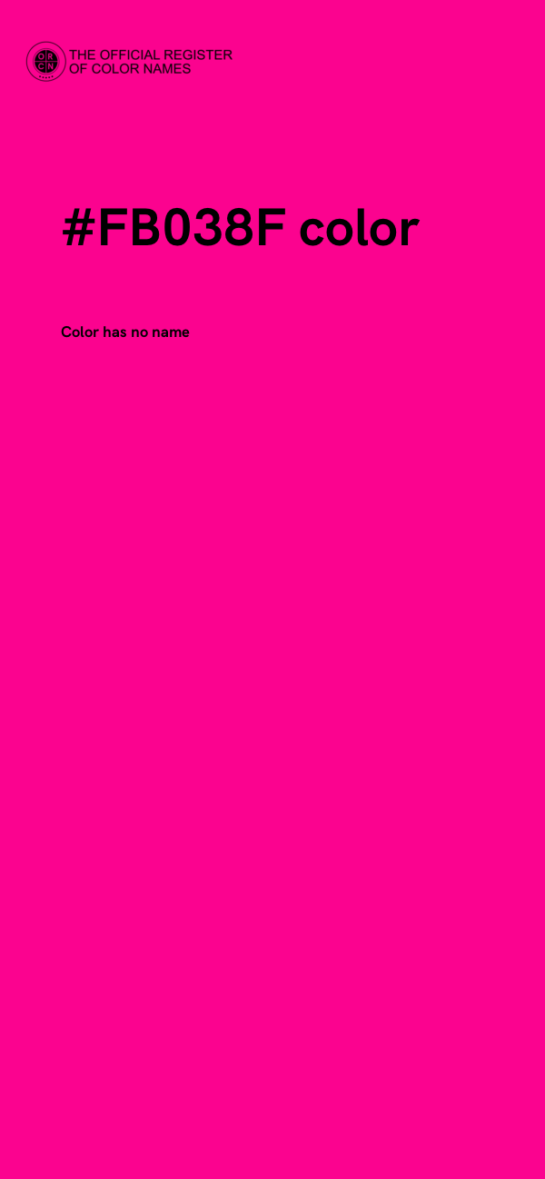 #FB038F color image