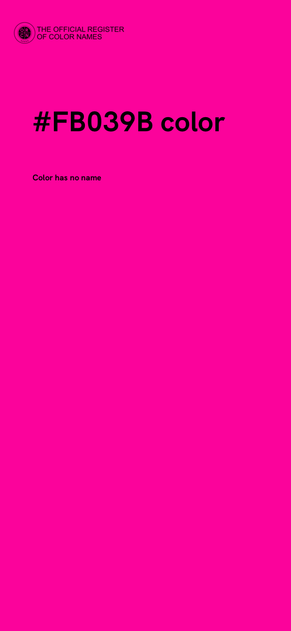 #FB039B color image