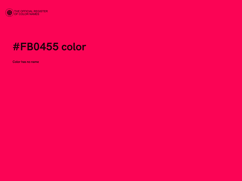 #FB0455 color image