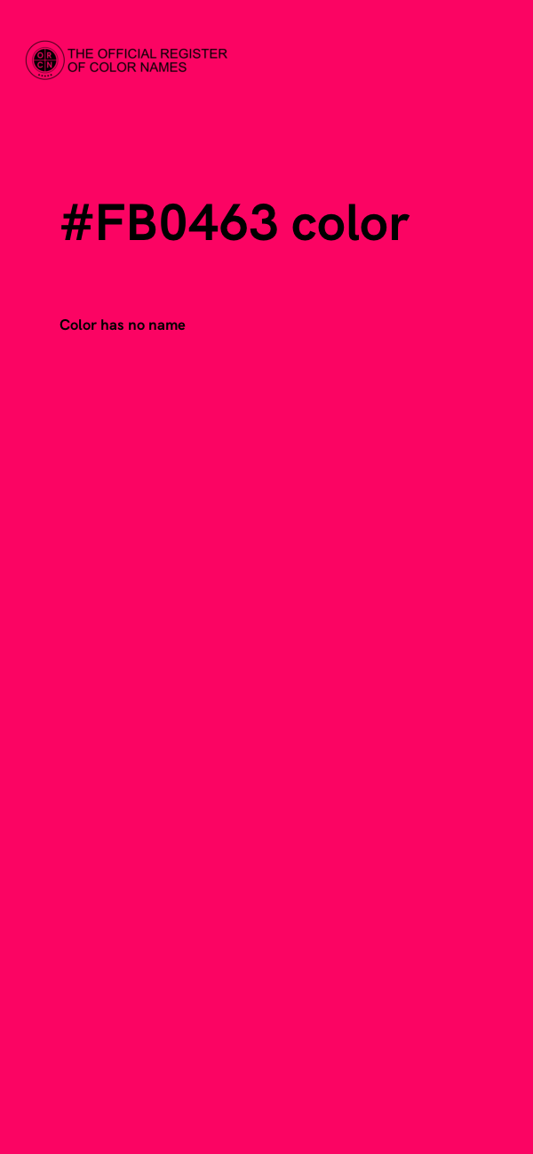 #FB0463 color image