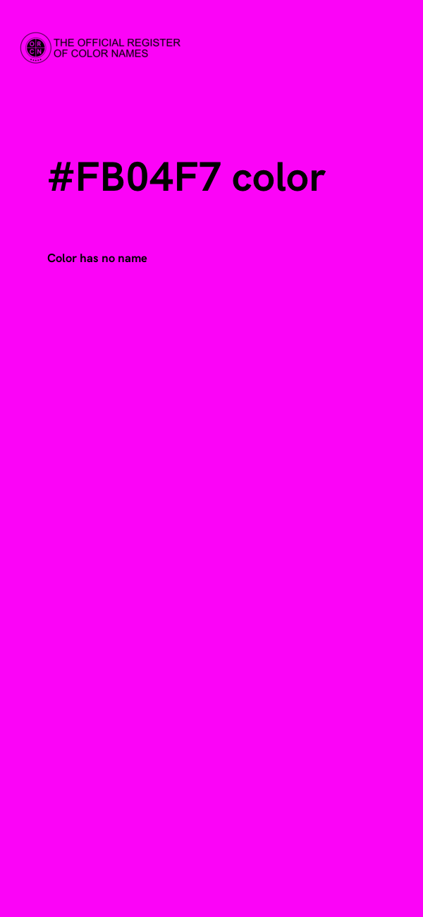 #FB04F7 color image