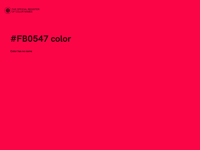 #FB0547 color image