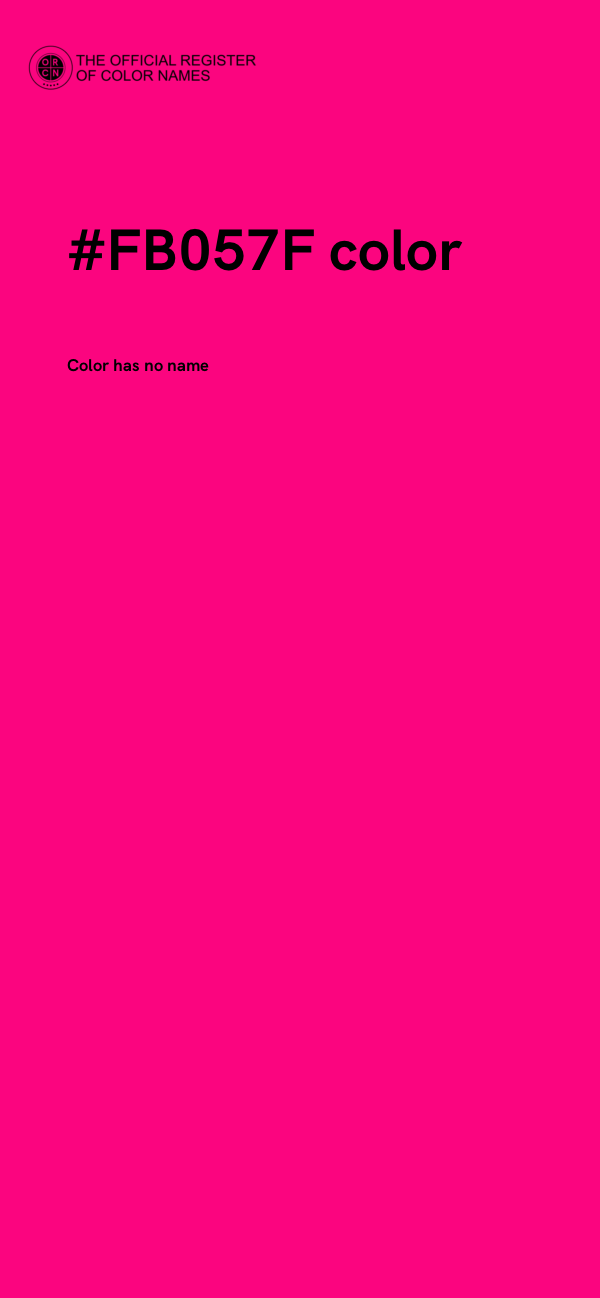 #FB057F color image