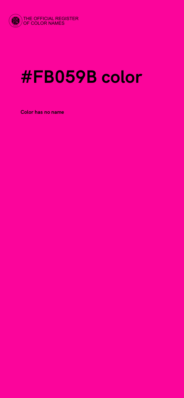 #FB059B color image