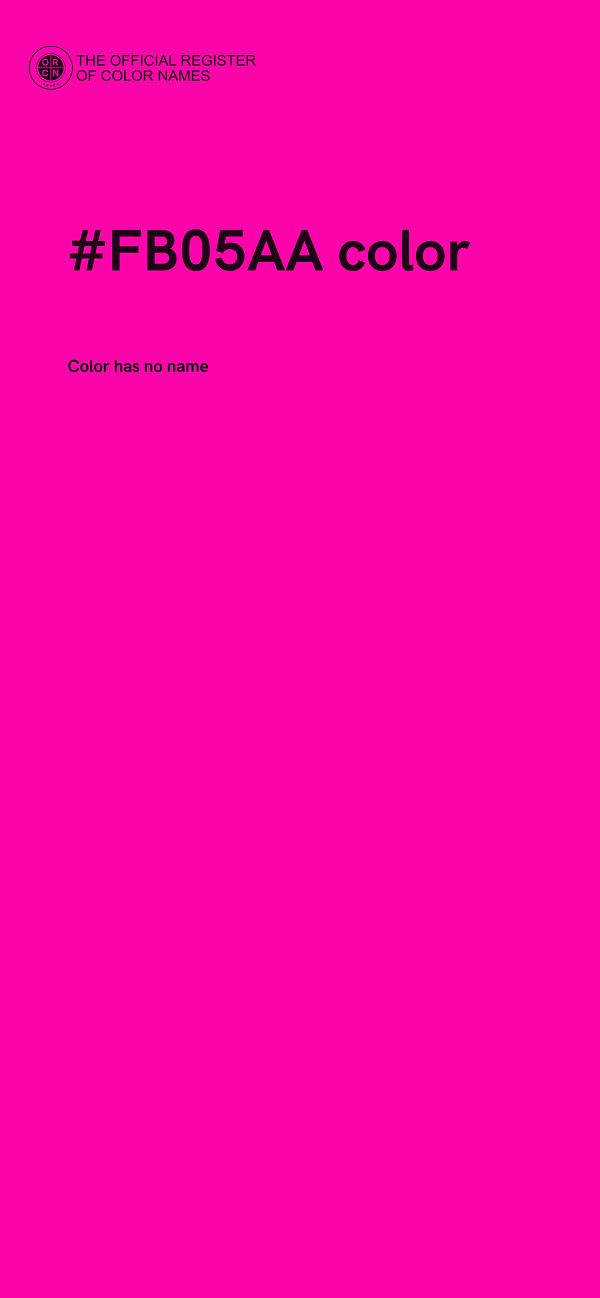 #FB05AA color image