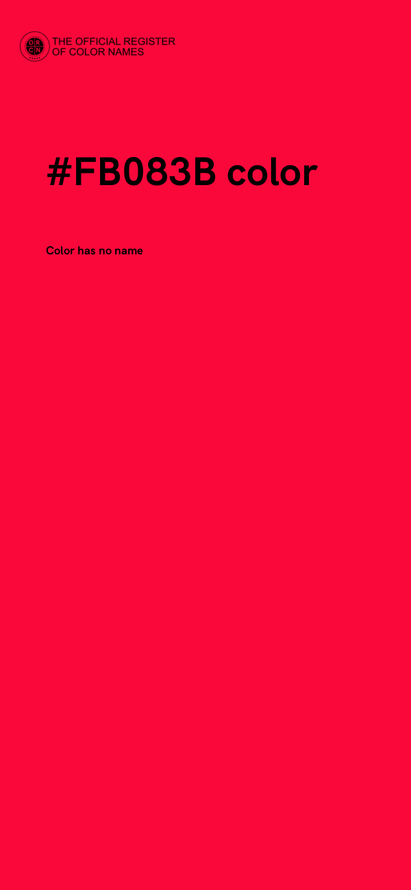 #FB083B color image