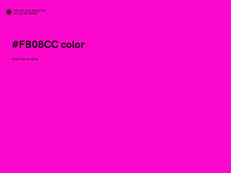 #FB08CC color image
